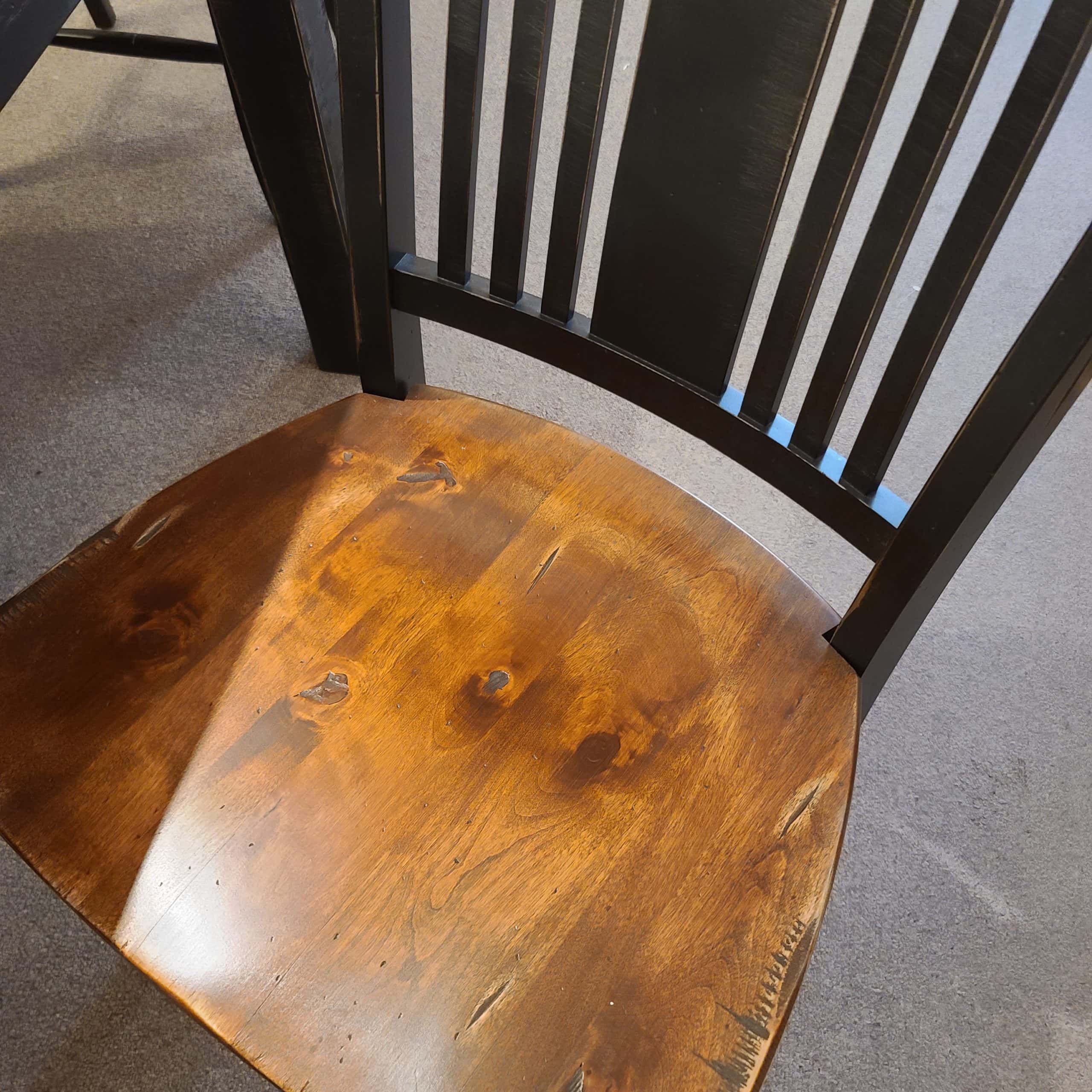 Distressed Two Tone Dining Table and Chairs