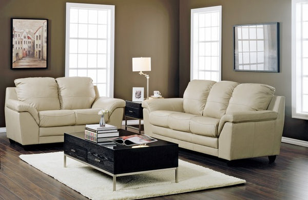 Sirus All Leather Sofa and Loveseat 2pce set