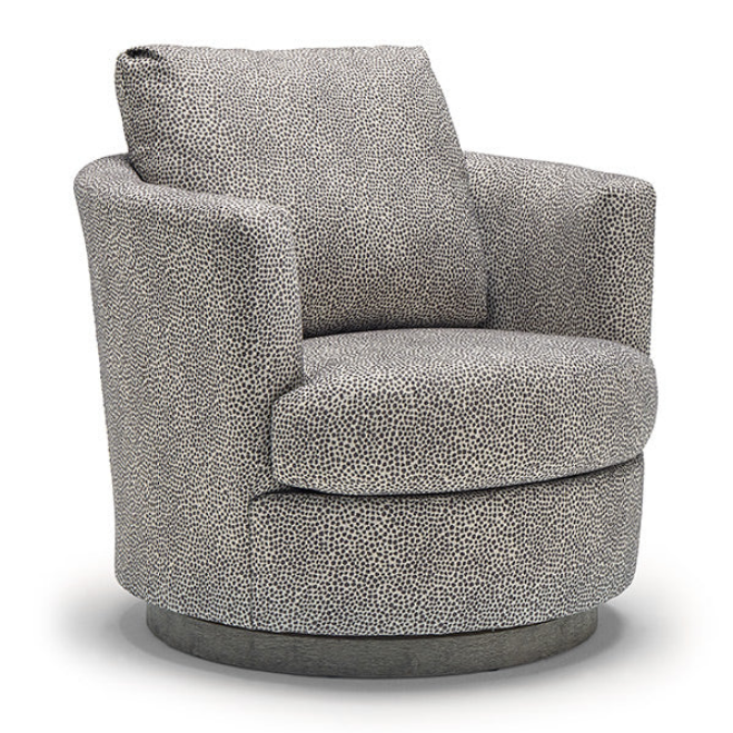 Classic Swivel Barrel Chair