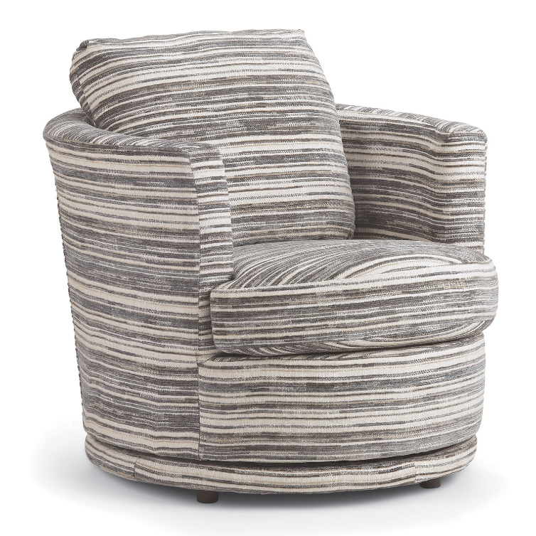 Classic Swivel Barrel Chair