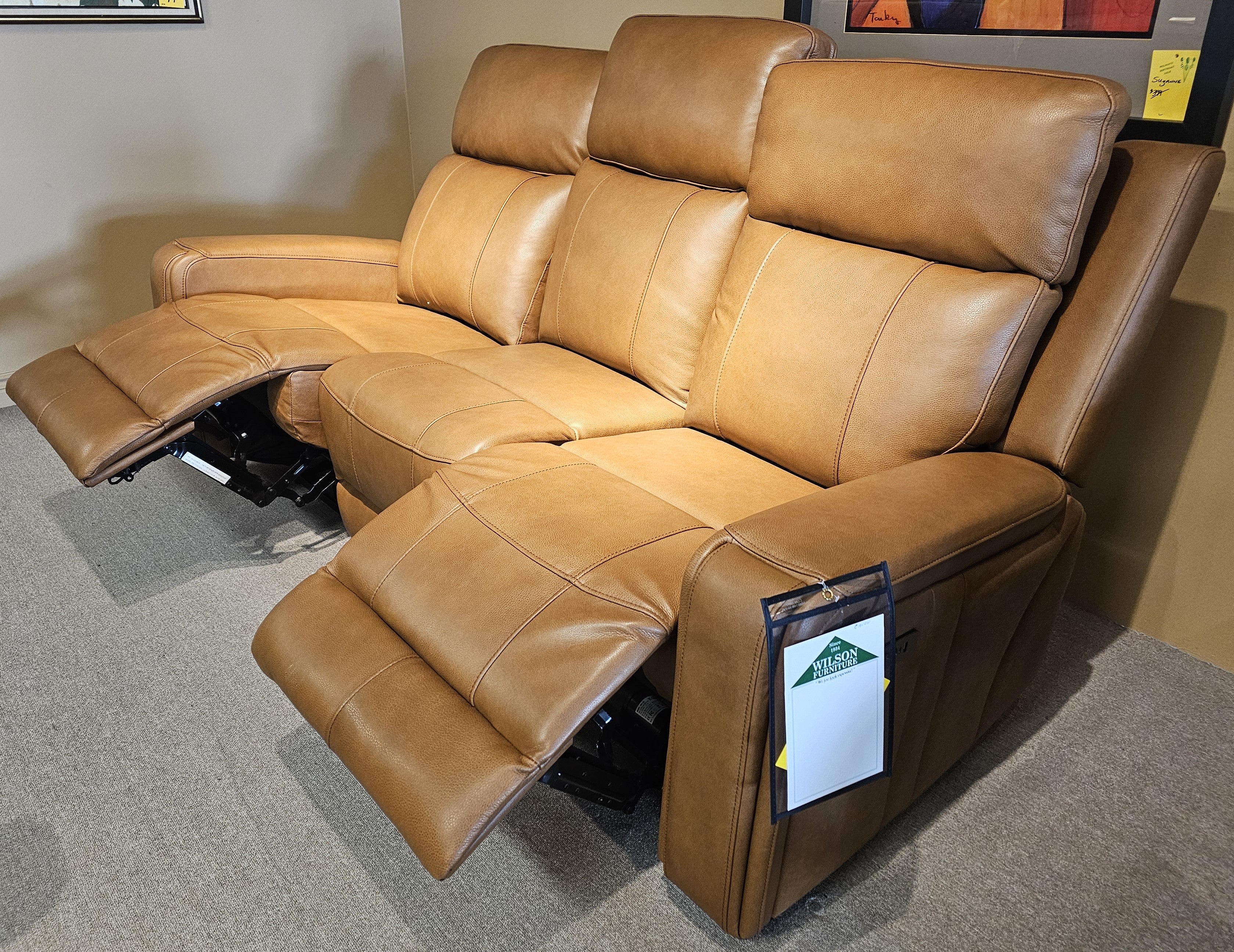 Cavron Power Leather Reclining Sofa Collection – Wilson Furniture Oshawa