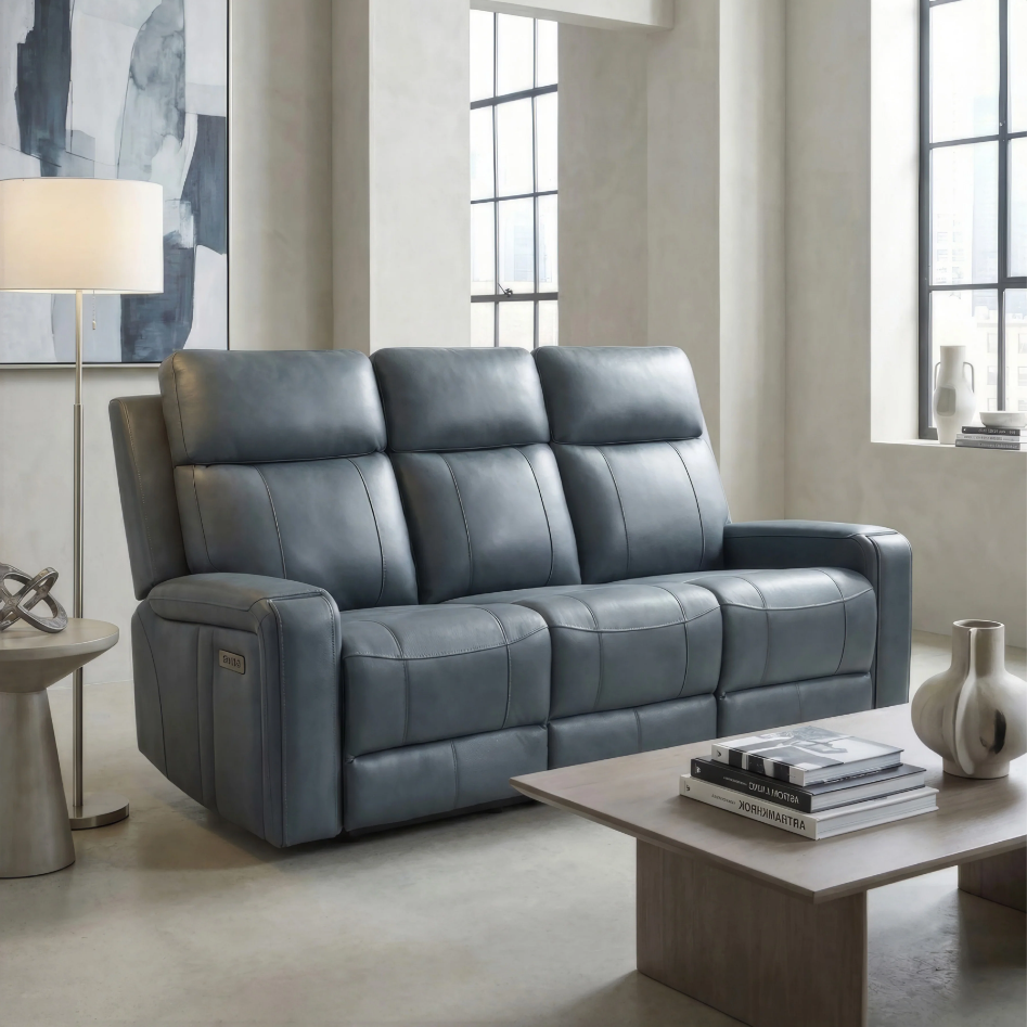 Cavron Power Leather Reclining Sofa Collection – Wilson Furniture Oshawa
