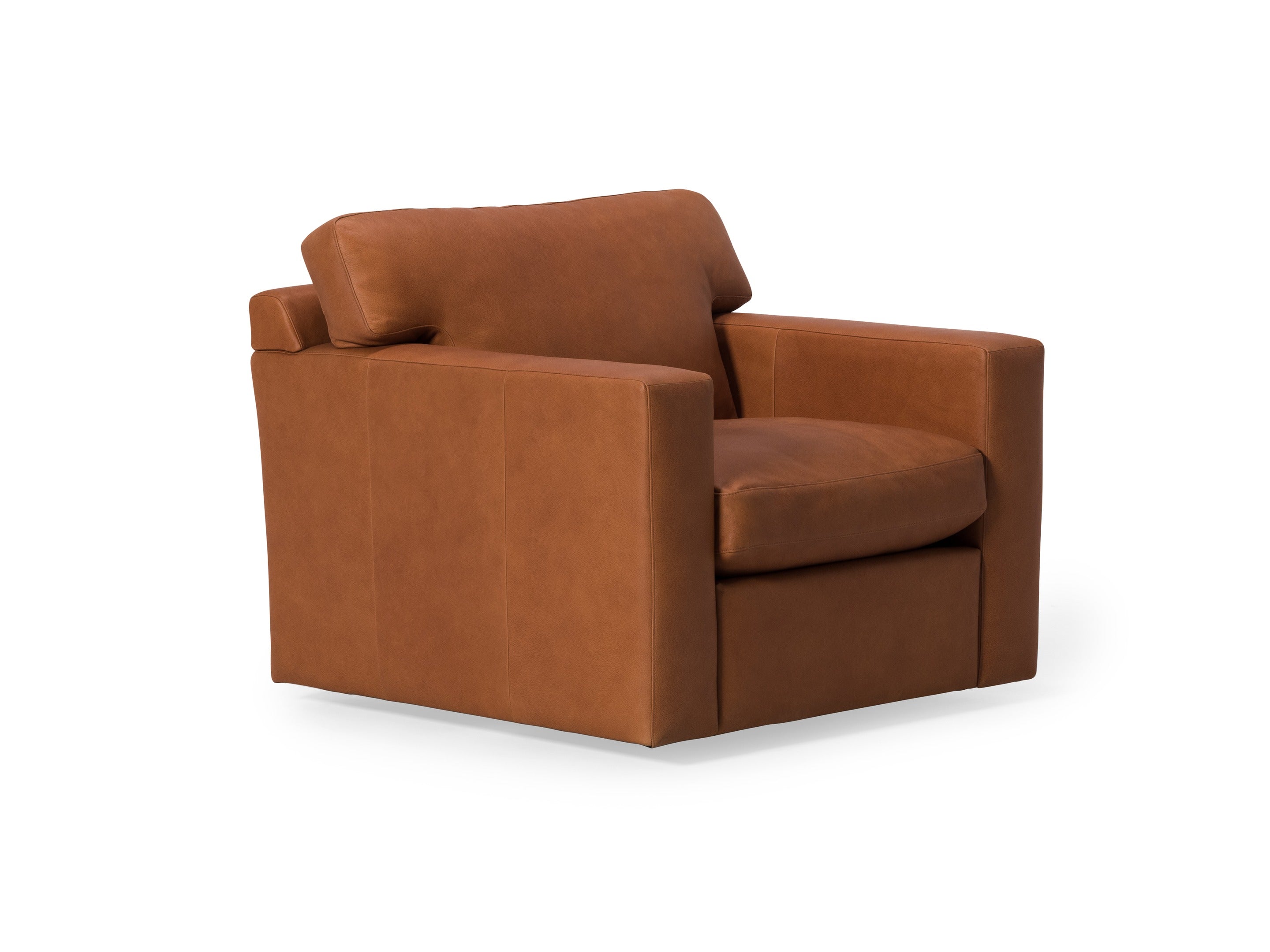 Modern Leather Sofa with Down seating