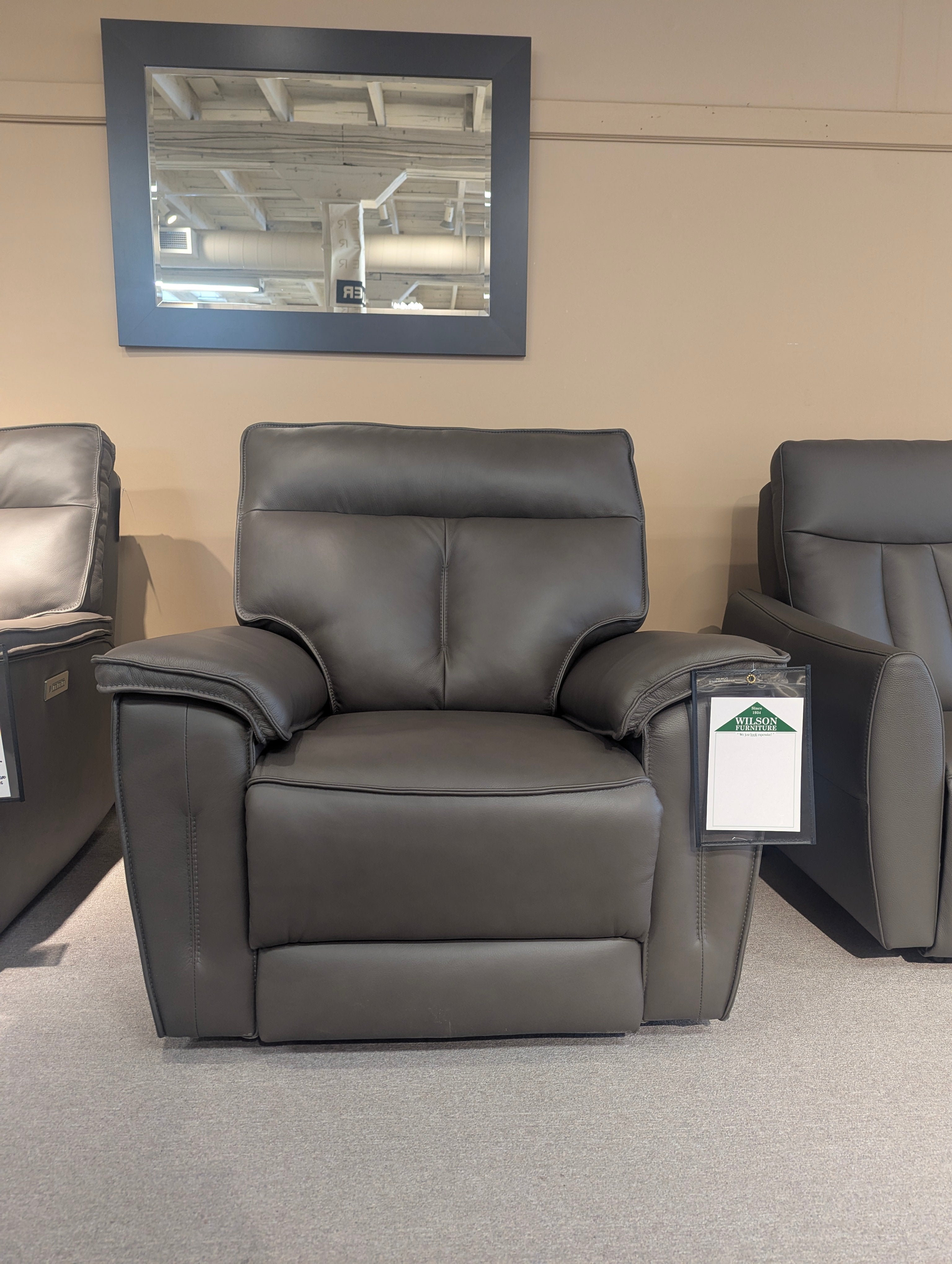 Oakley Reclining Sofa w/ Power Headrest & Lumbar/ Reclining Chair w/Power Headrest, Lumbar & Zero Gravity