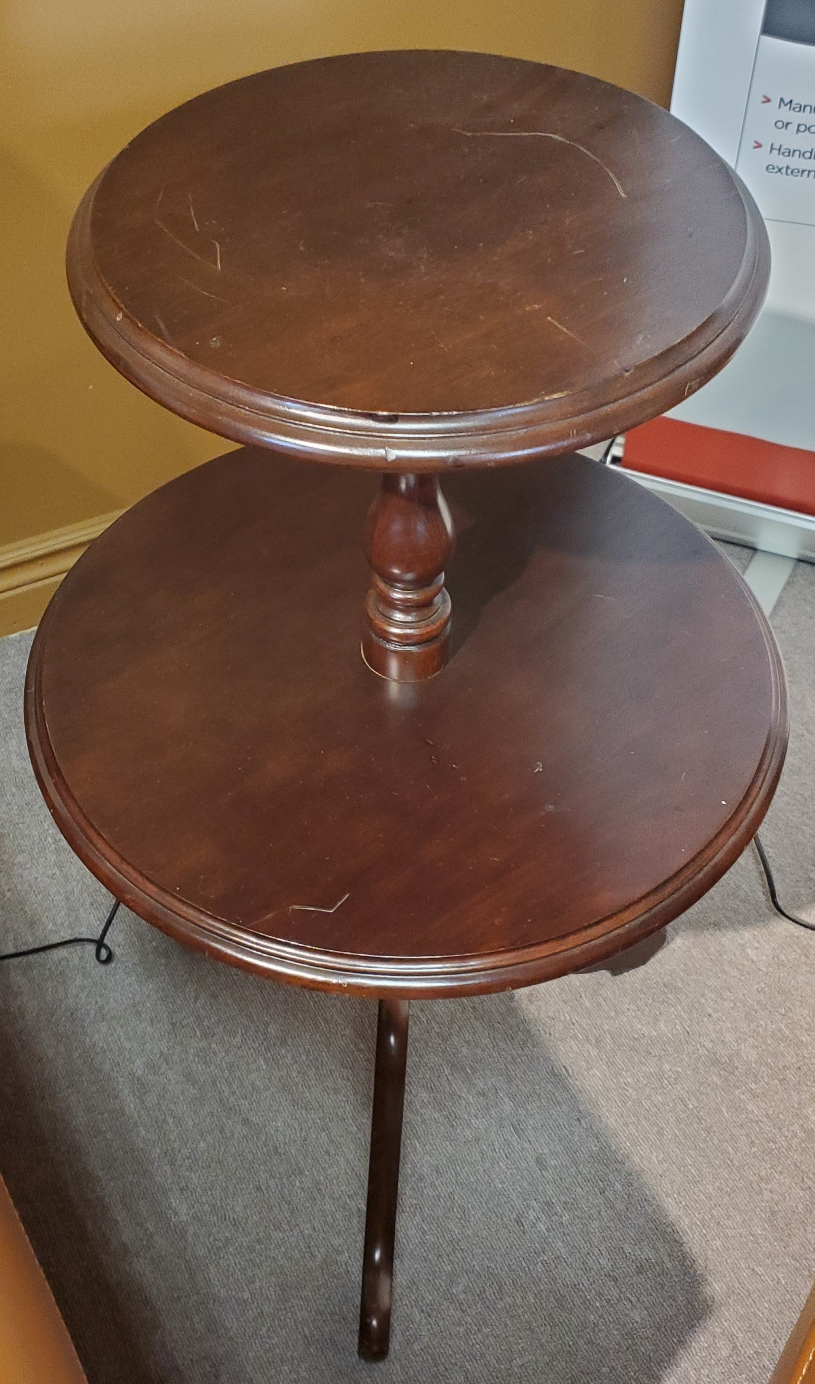 Mahogany Tier Table – Wilson Furniture Oshawa
