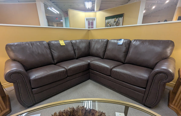 All Leather 2 PC Sectional