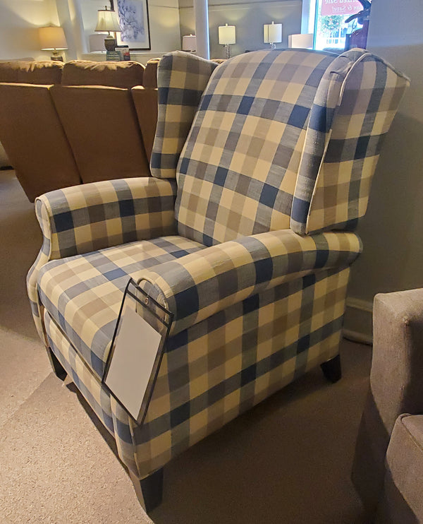 Classic Wide Reclining Wing Chair FLOOR MODEL SALE