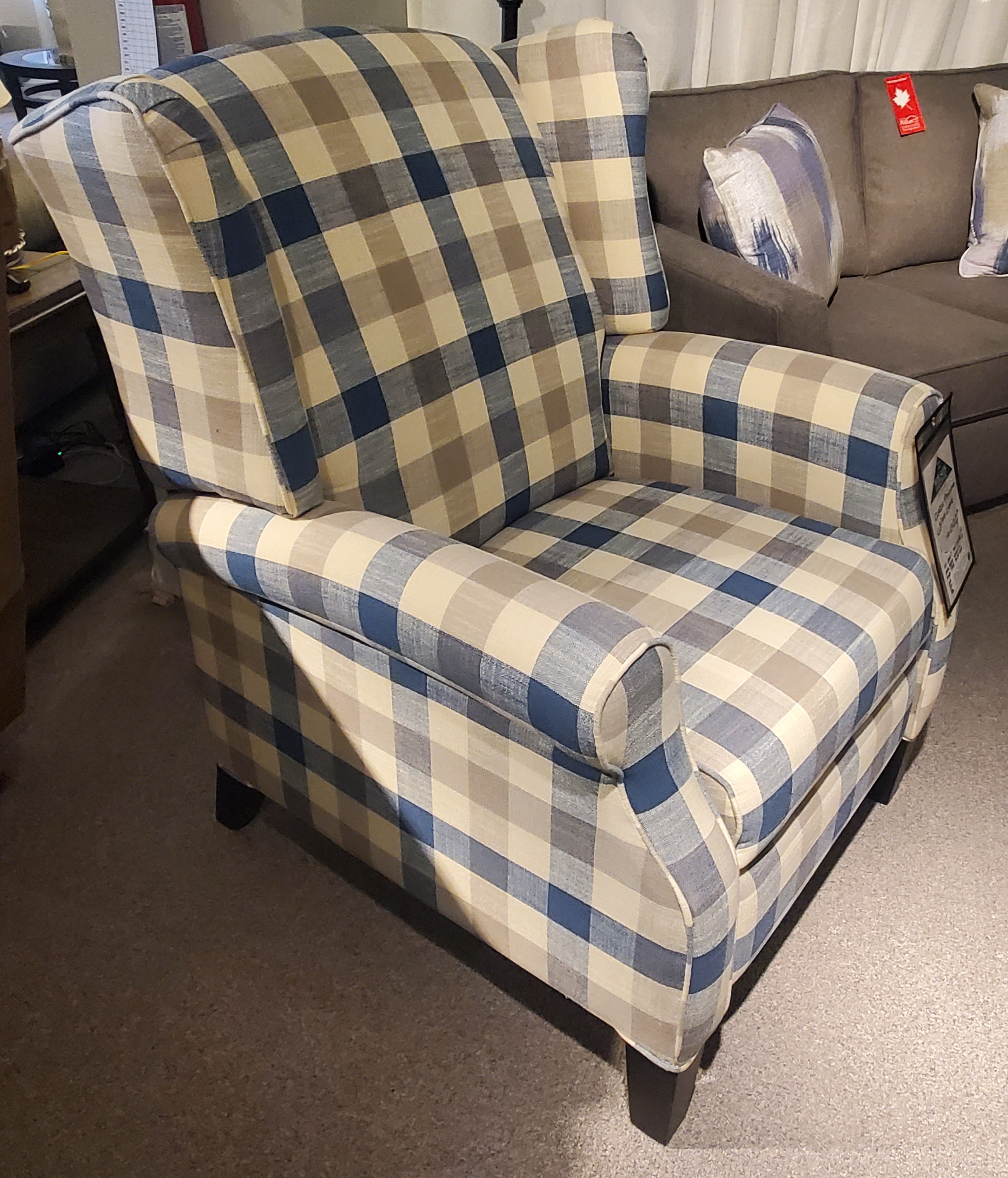 Classic Wide Reclining Wing Chair FLOOR MODEL SALE
