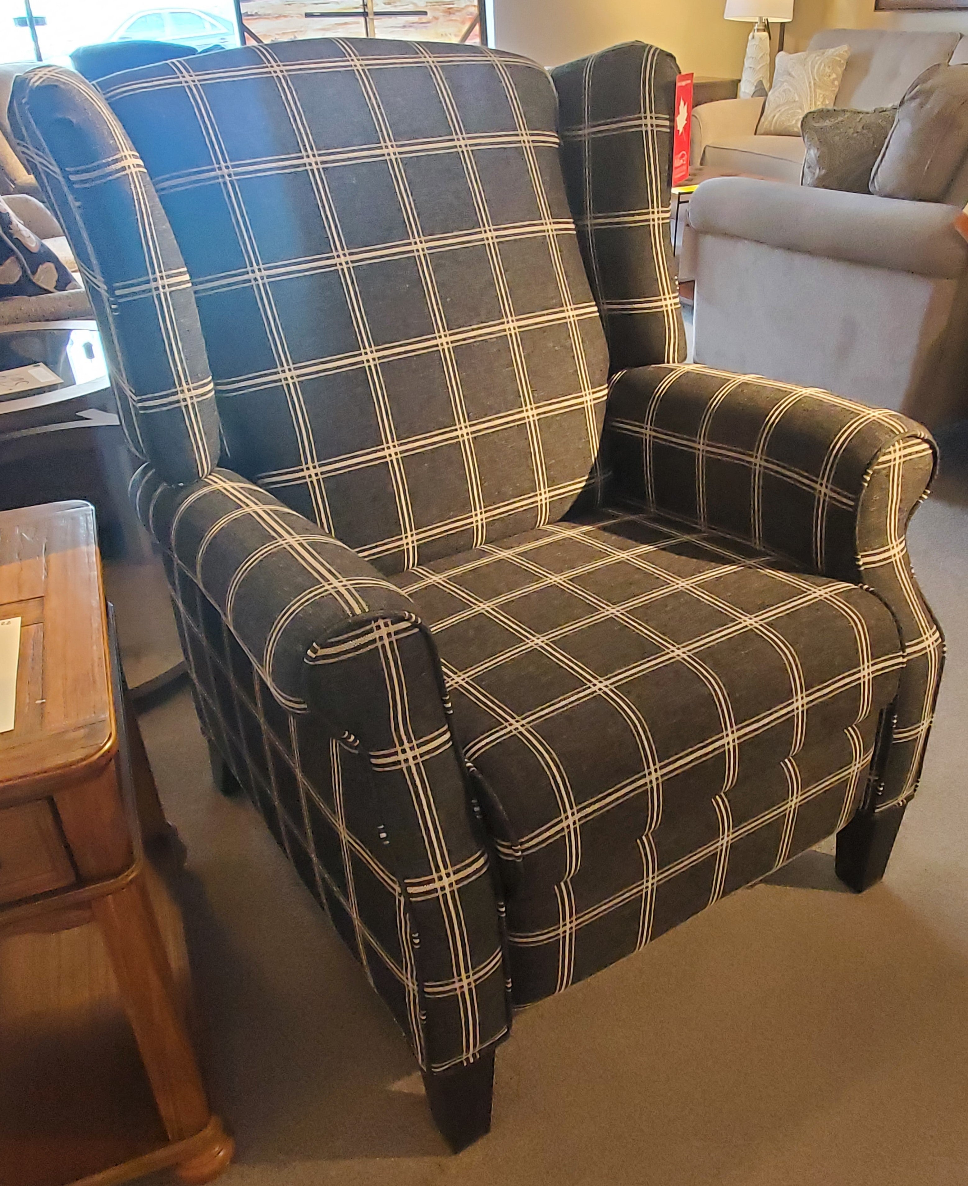 Classic Wide Reclining Wing Chair FLOOR MODEL SALE