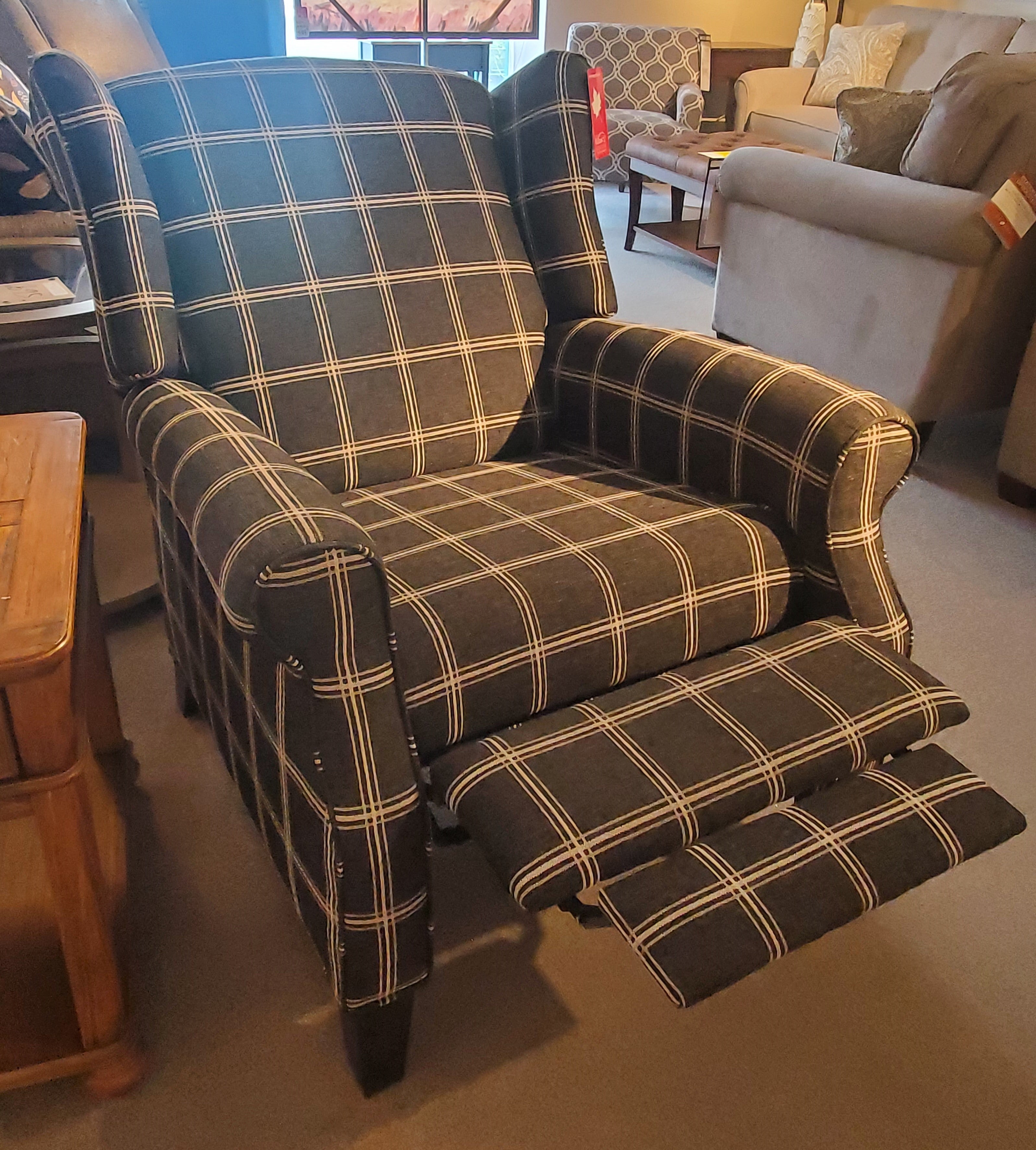 Classic Wide Reclining Wing Chair FLOOR MODEL SALE