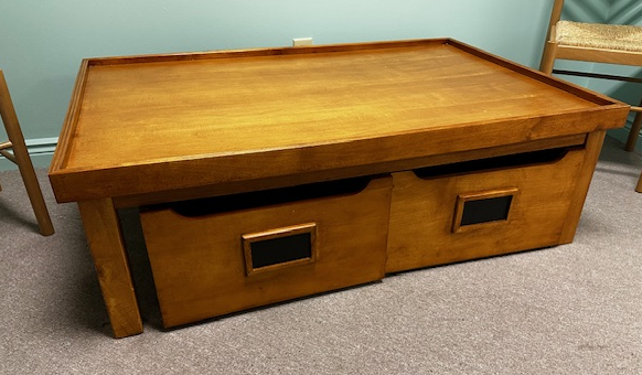 Coffee Table with Storage on casters