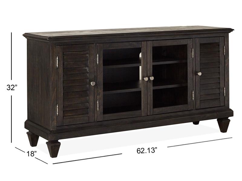 Weathered Charcoal Entertainment Console