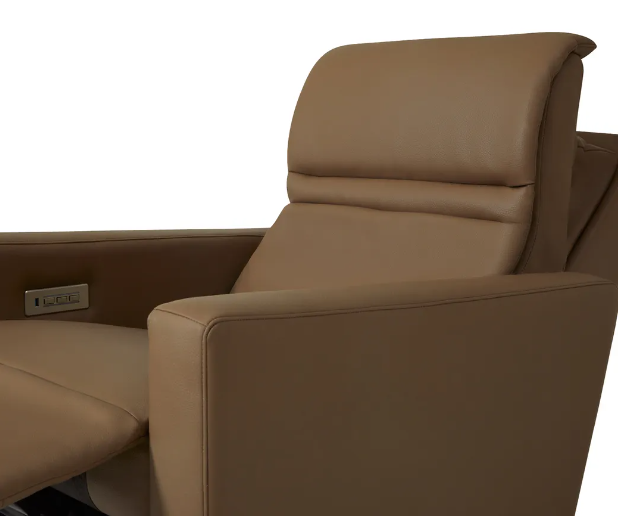 Triple Power Swivel Glider Recliner with headrest & lumbar