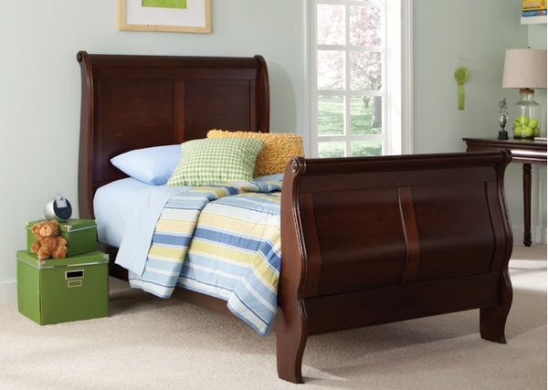 Double sleigh bed