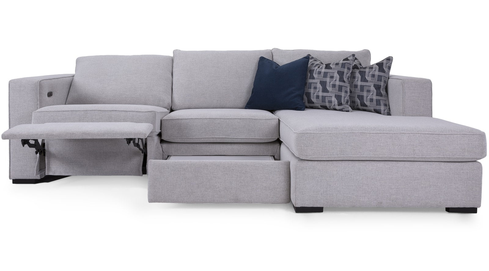 Comfortable sofa chaise sectional.
