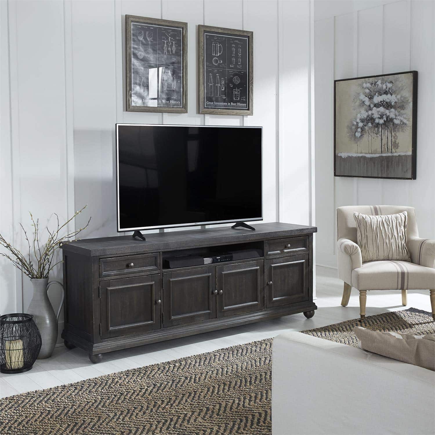 liberty furniture harvest home collection 66 inch tv console