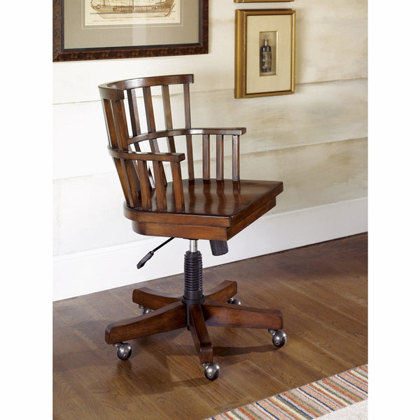 Mercantile Desk Chair on casters