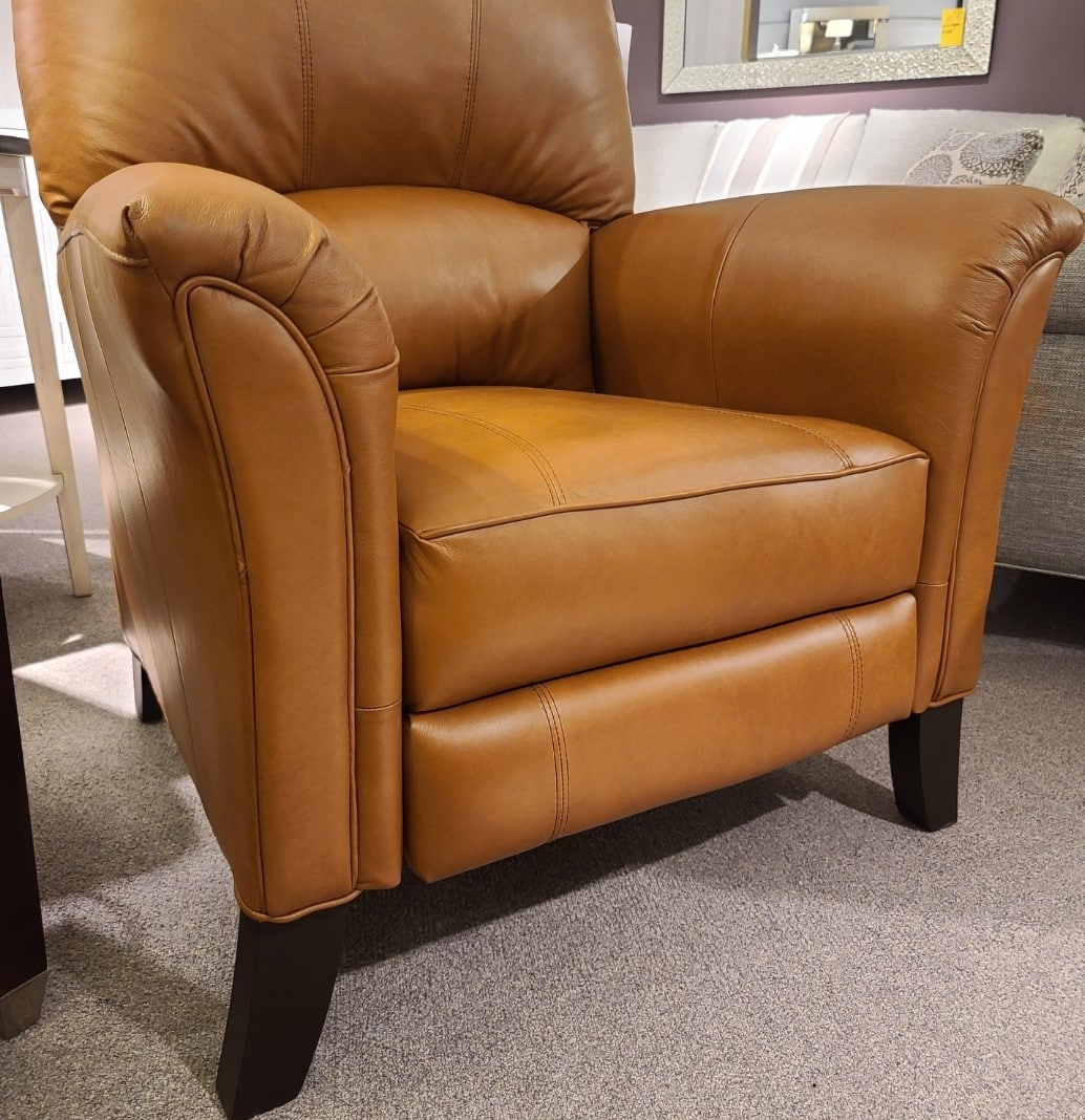 all leather push back recliner