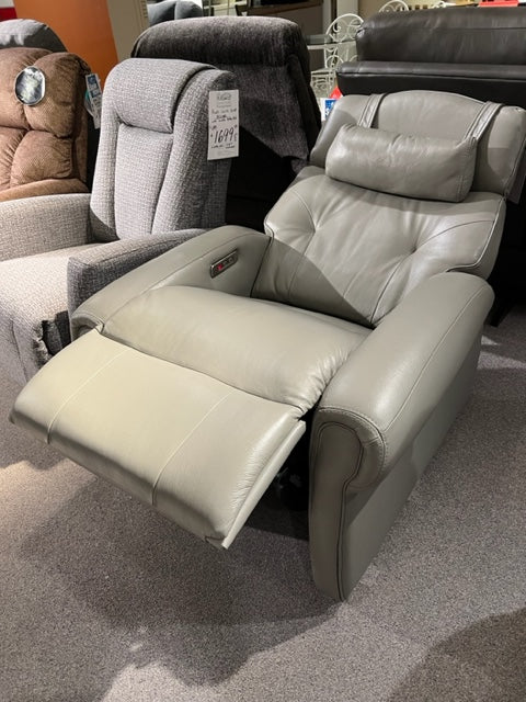 Canadian made Leather Zero Gravity Recliner with Heat and Headrest